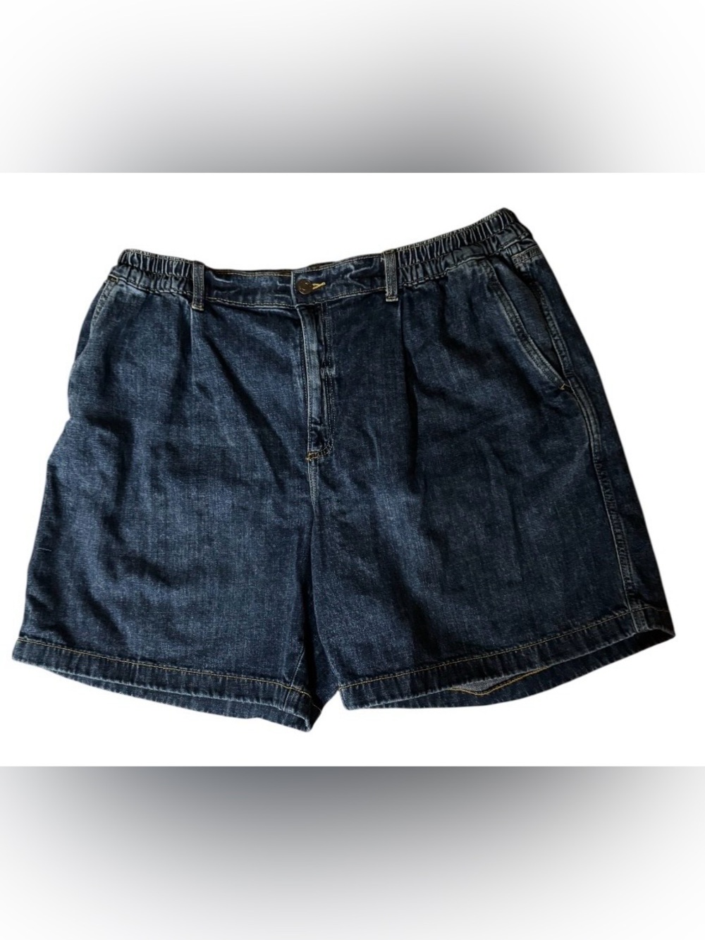 Aerie Size XXL (read!) Denim Jean Shorts A-Line Baggy Relaxed Wide Leg Elastic